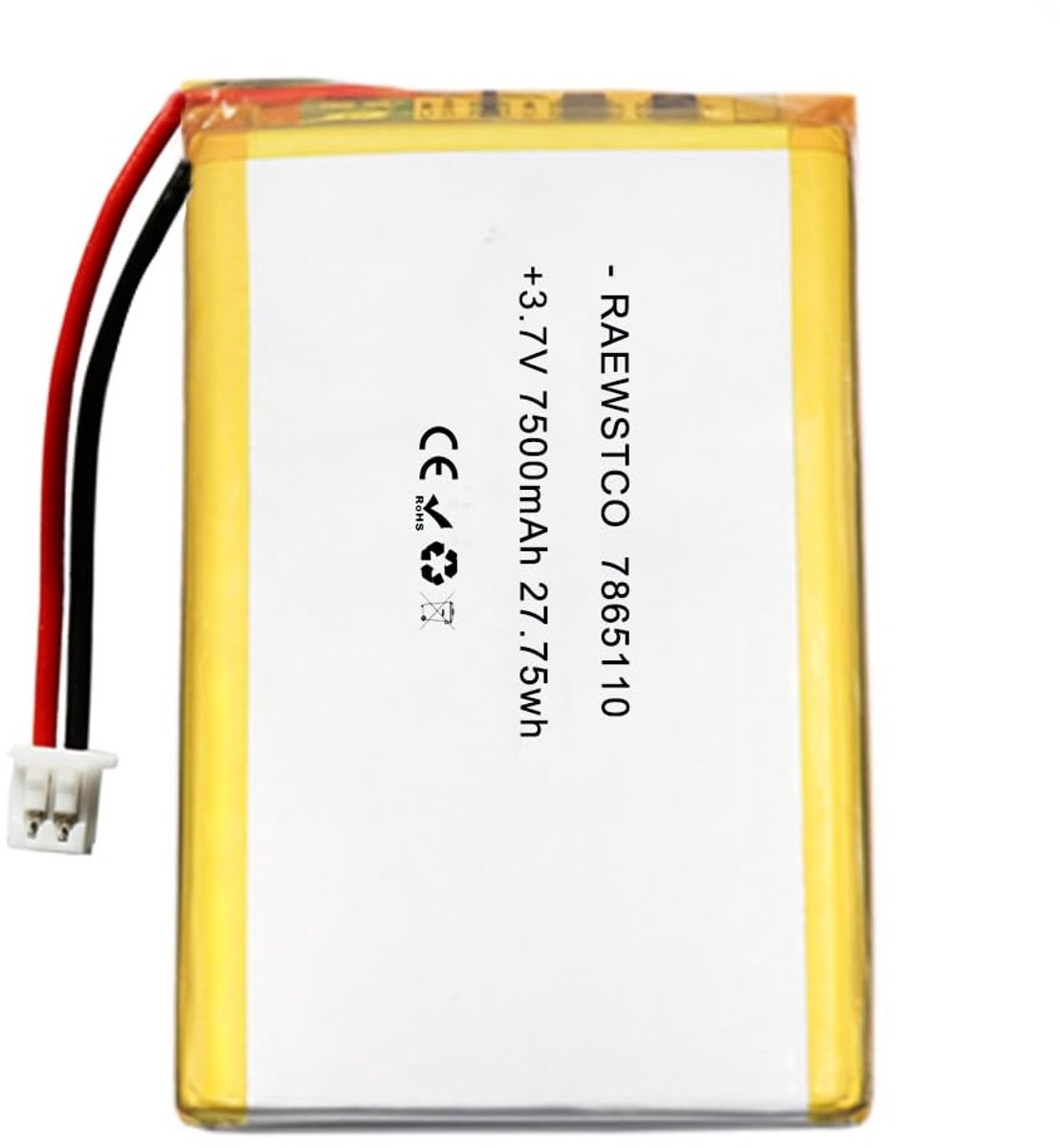 SolidKeus - Polymer Lithium Batterij 7500mAh voor Noodstroom en Medische Apparaten