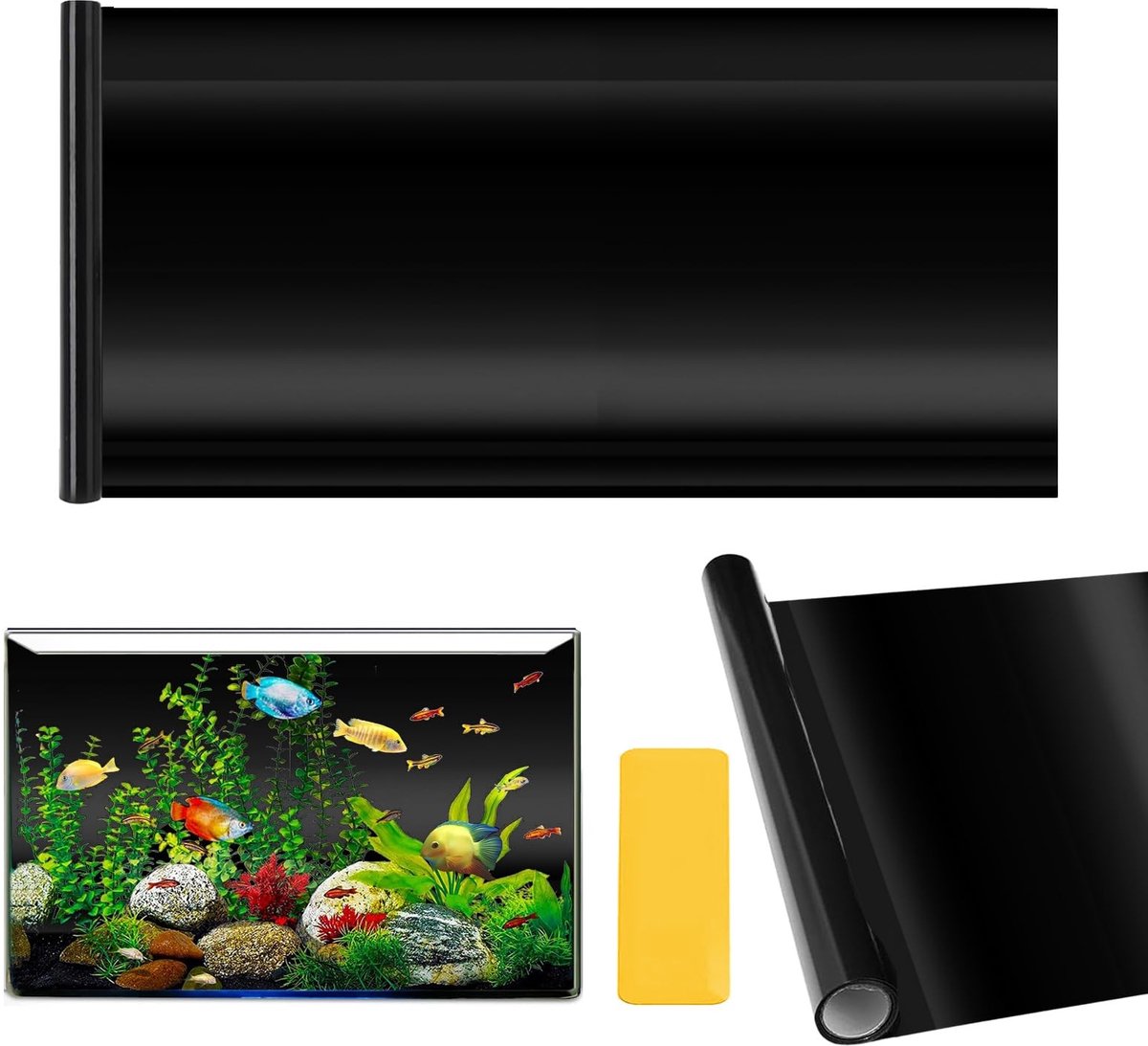 SolidKeus - Statische Aquarium Achtergrond Folie 40 x 400 cm