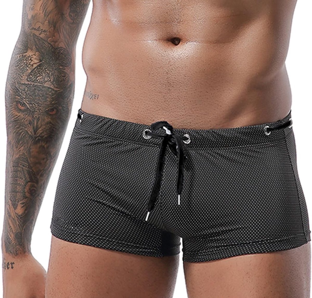Zwemshorts voor heren met verstelbare tailleband, ideaal voor training en recreatief zwemmen, comfortabel en stijlvol