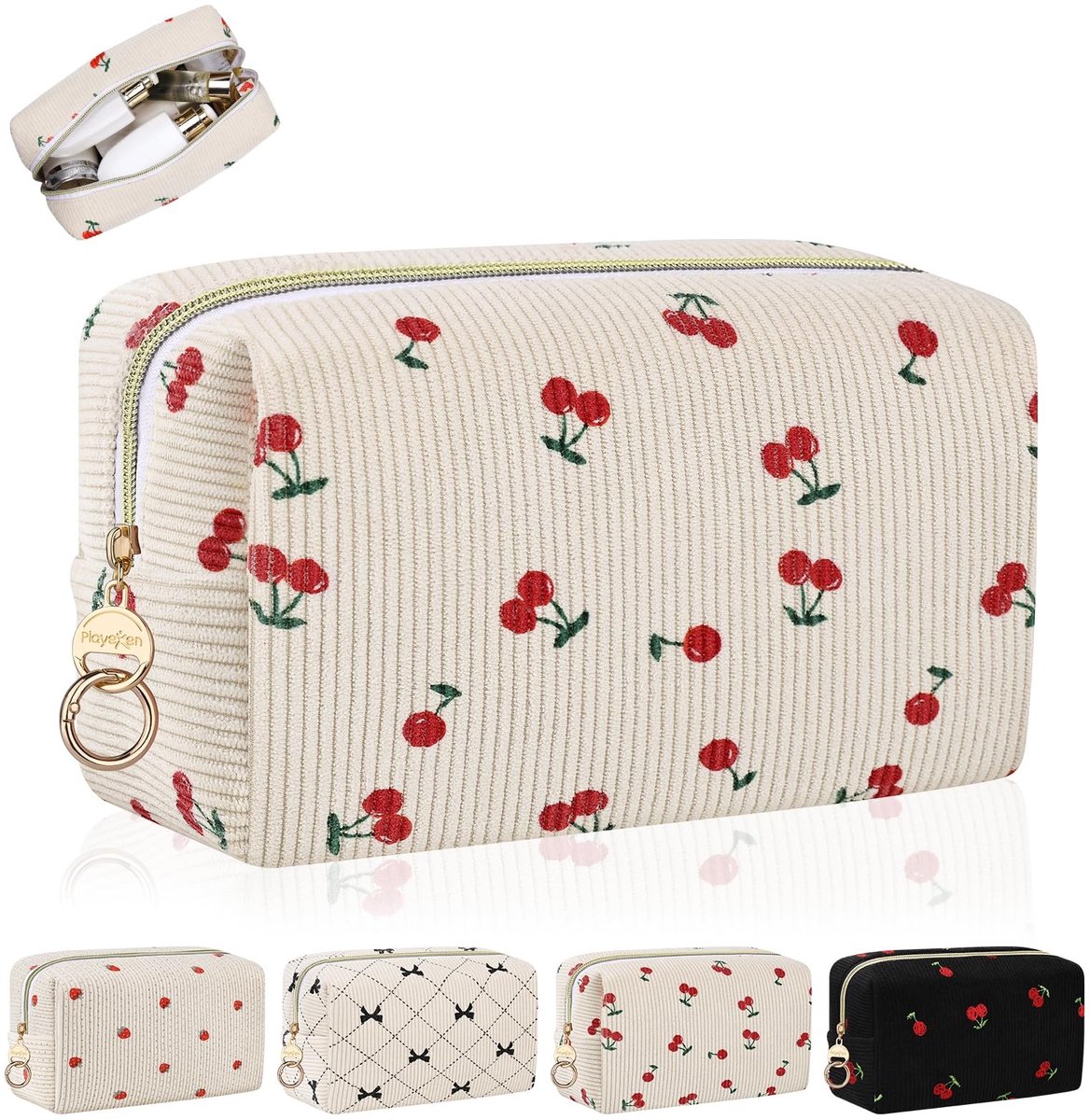 SolidKeus - Elegante Makeup Tas van Corduroy