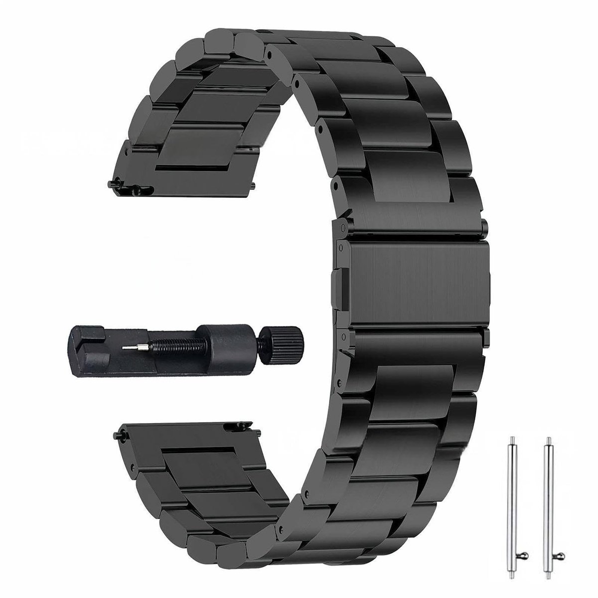 SolidKeus - 20mm Vervangende RVS Horlogeband voor Diverse Garmin Modellen