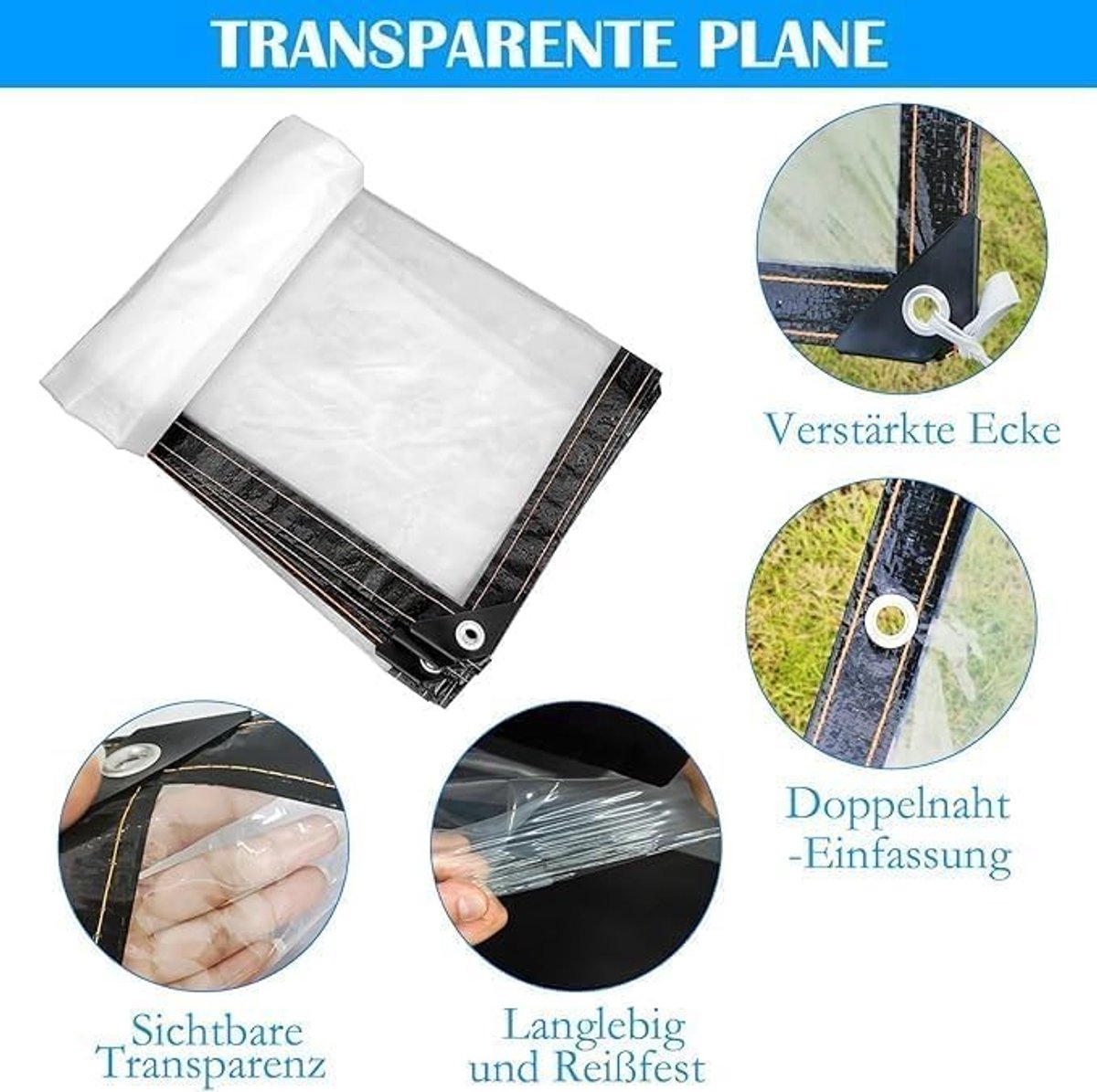 Transparante Ducttape 1.5 x 2 m - Duurzaam en Veelzijdig voor Tuin, Meubels en Klussen