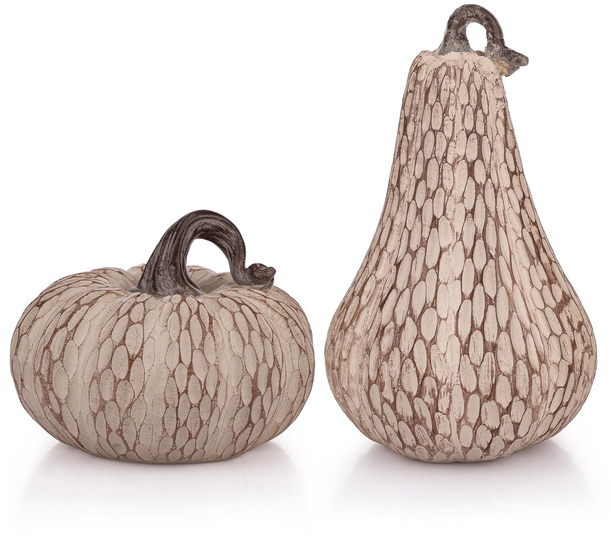 SolidKeus - Set van 2 Kunstpompoenen voor Herfstdecoratie