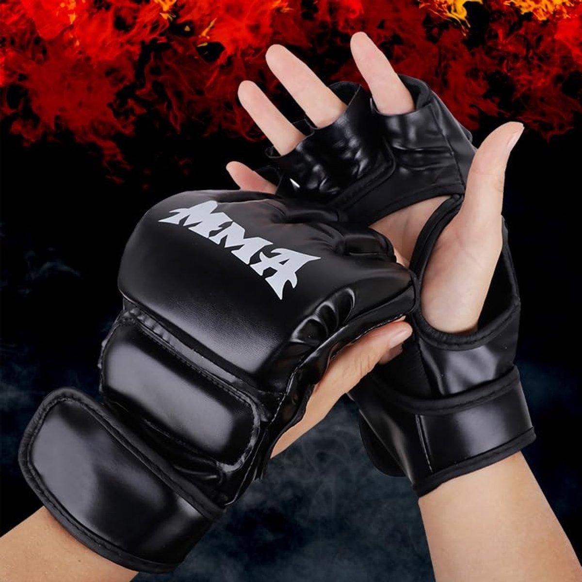 SolidKeus - Professionele MMA Handschoenen voor Volwassenen met Schokabsorberende Vulling