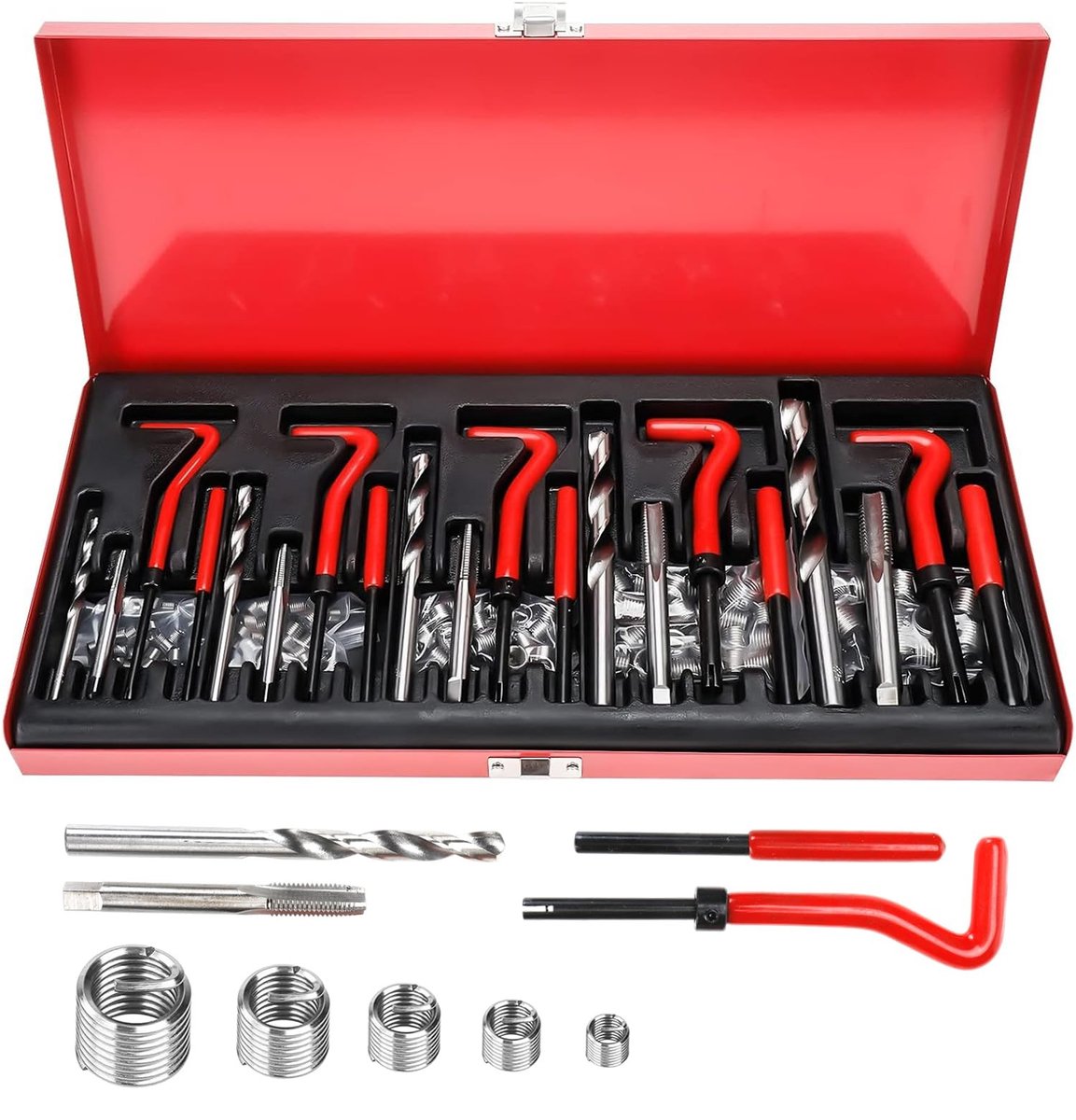 SolidKeus - 151-delige Schroefdraadreparatieset voor Auto's