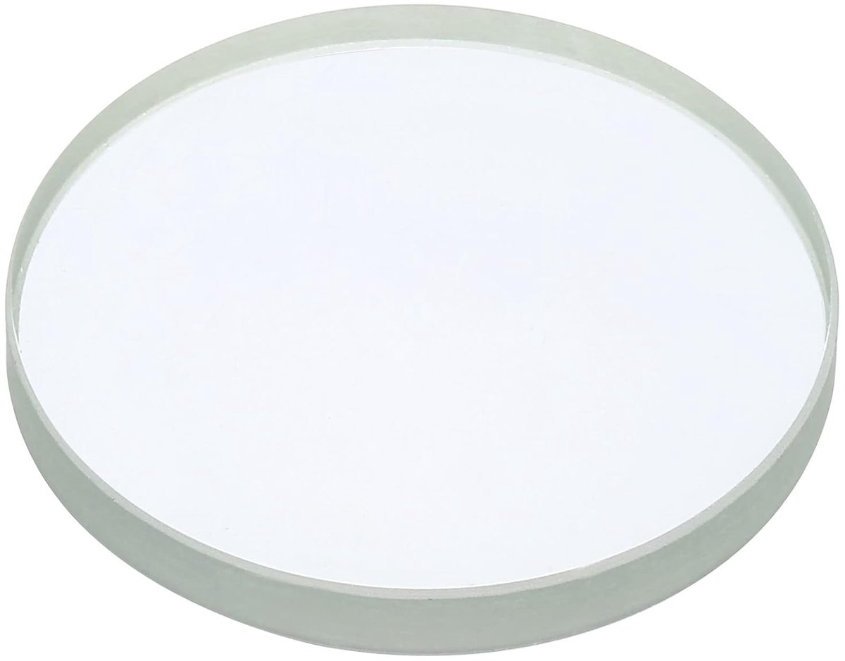 150 mm focus, lengte dubbele concaaf, 50 mm, diameter 6 mm, hoogte glas, optisch gepolijste ronde randen, lens voor fysieke experimenten, helder