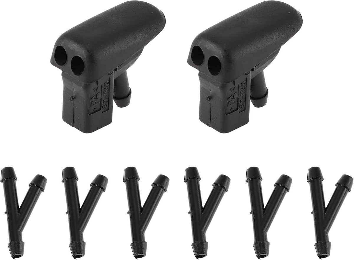 Voorruitsproeier voor Jaguar X Type 2002-2007 Zwart Voorzijde Kunststof 1 Set