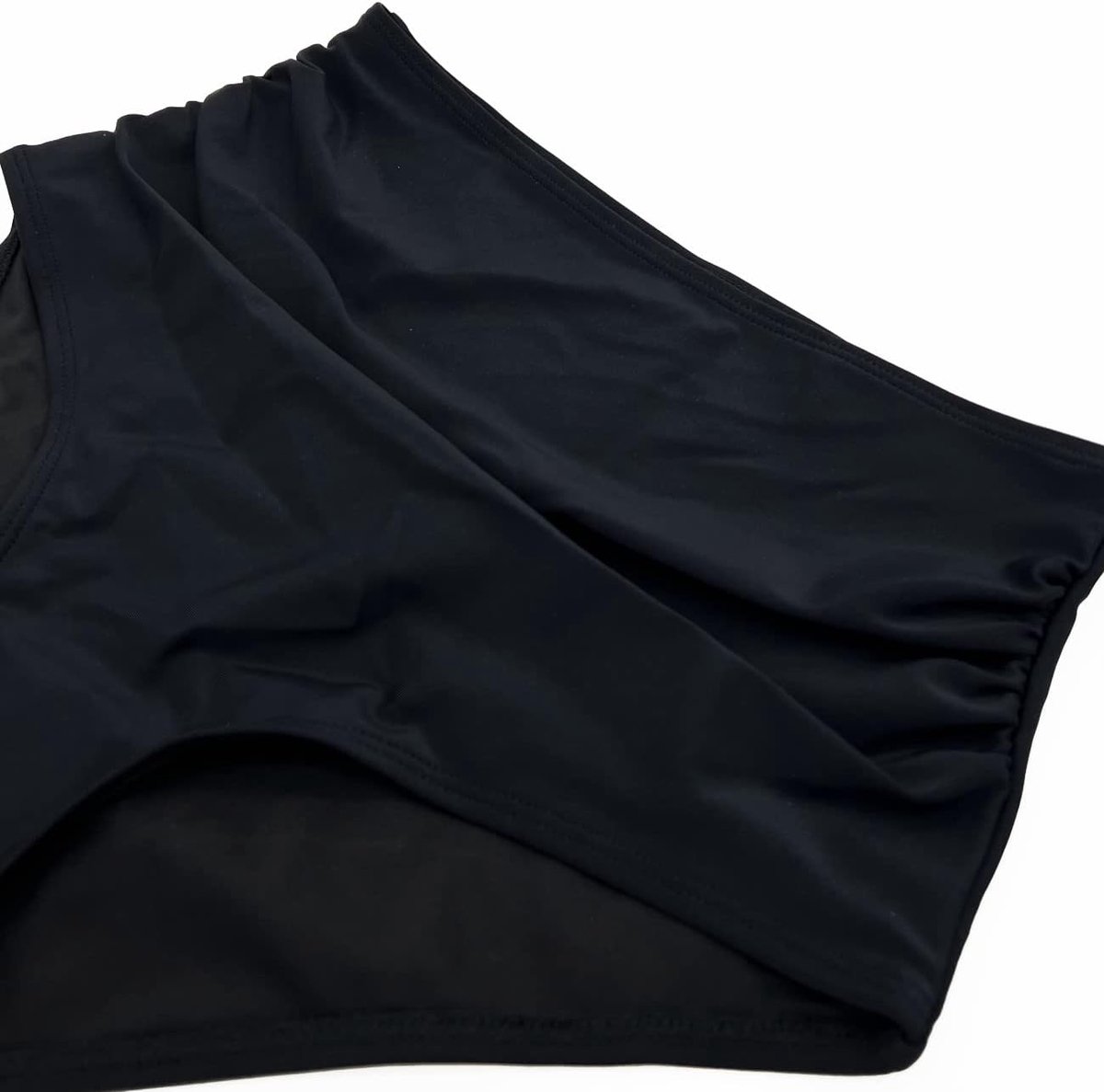 Badpak voor Vrouwen Top Dubbele Ruches Hoge Taille Badmode 2 Stuks Badpakken Bikini Sets