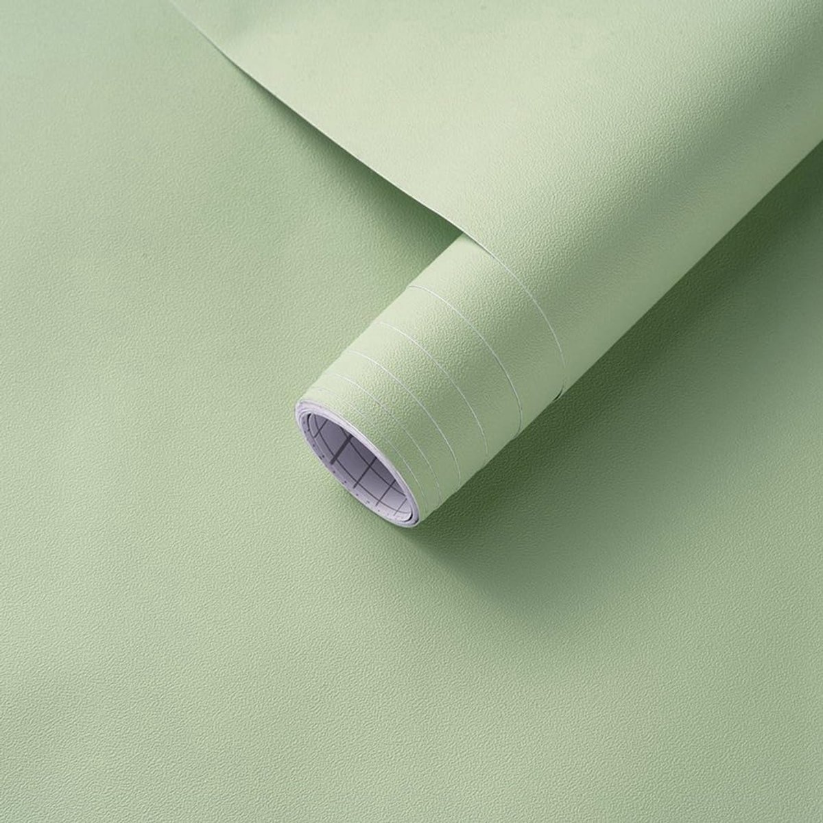 Zelfklevend Behang Groen Mat 44cmx10m Meubels Stickers, Mat Behang Zelfklevende Vinylfolie Waterdicht en Oliebestendig Contact Papier voor Kasten, Werkbladen En Wandbekleding