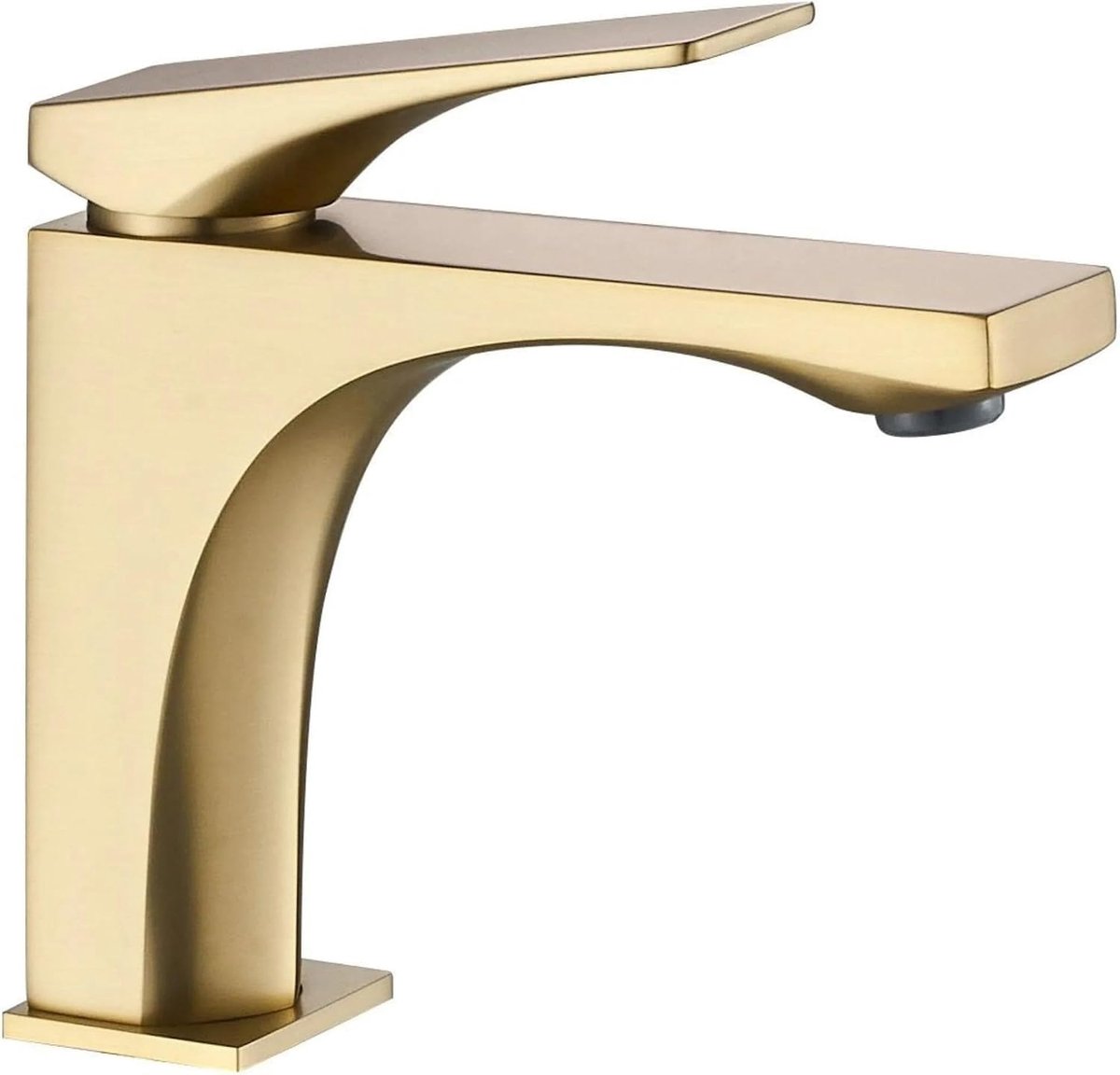 Kraan joe low PREMIUM - Geborsteld Goud - Messing - 12,5 x 4,5 x 16,5 cm
