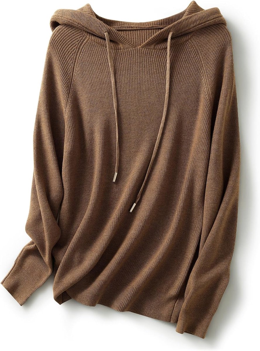 Hoodies 2025 herfst winter casual ronde hals sweatshirt lange mouwen gebreide trui trekkoord