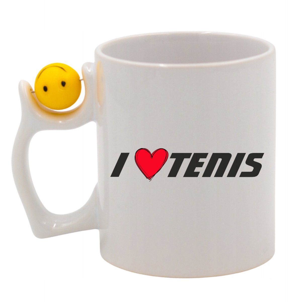 Merkloze Tennismok "I love tennis" met Gepersonaliseerde Naam - 330 ml