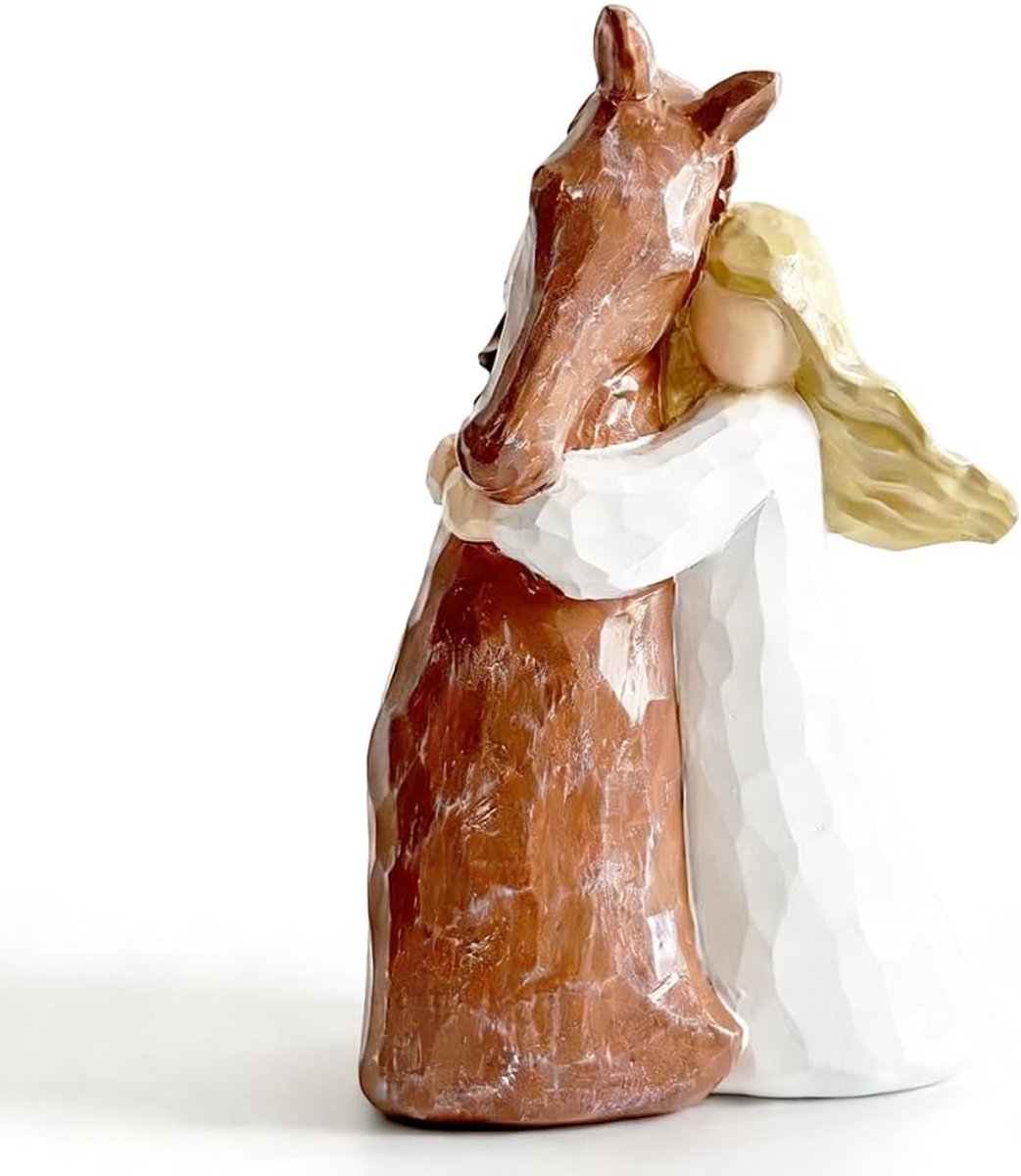 Handbeschilderd paardenfiguur, cadeau, paardendecoratie, cadeaus voor paardenliefhebbers, vriendschapsfiguur, stille sterkte, figuur, voor verjaardag, Kerstmis, vriendschap