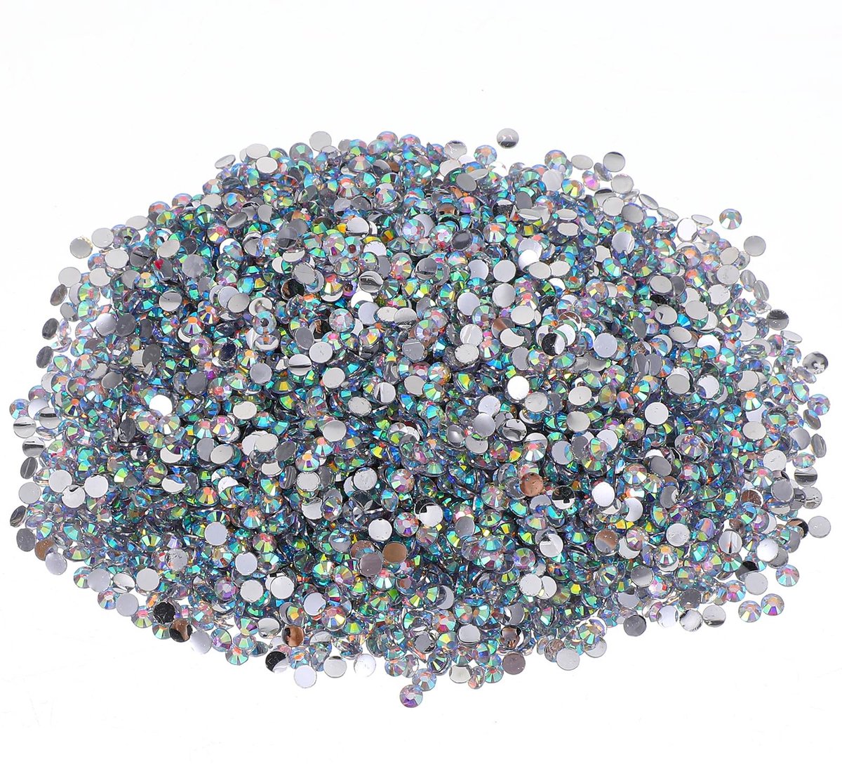 SolidKeus - 4500 Stuks Platte Strass Steentjes met AB Afwerking