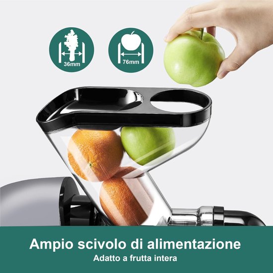 SolidKeus - Slow Juicer met RVS en Hoge Sapopbrengst 200 W van Solidkeus — afbeelding 2