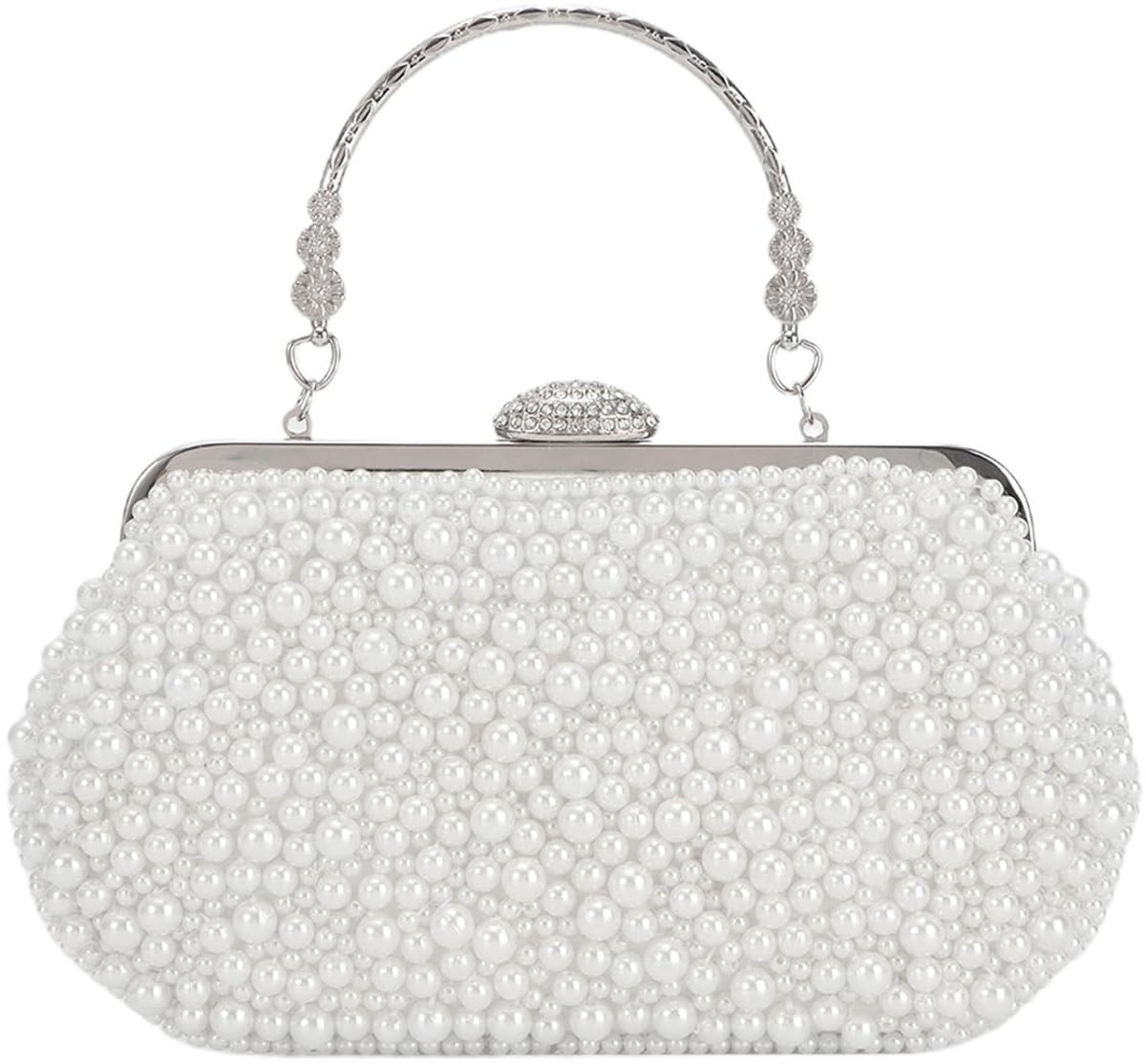 SolidKeus - Elegante Parels Clutch voor Bruiloften en Feestjes
