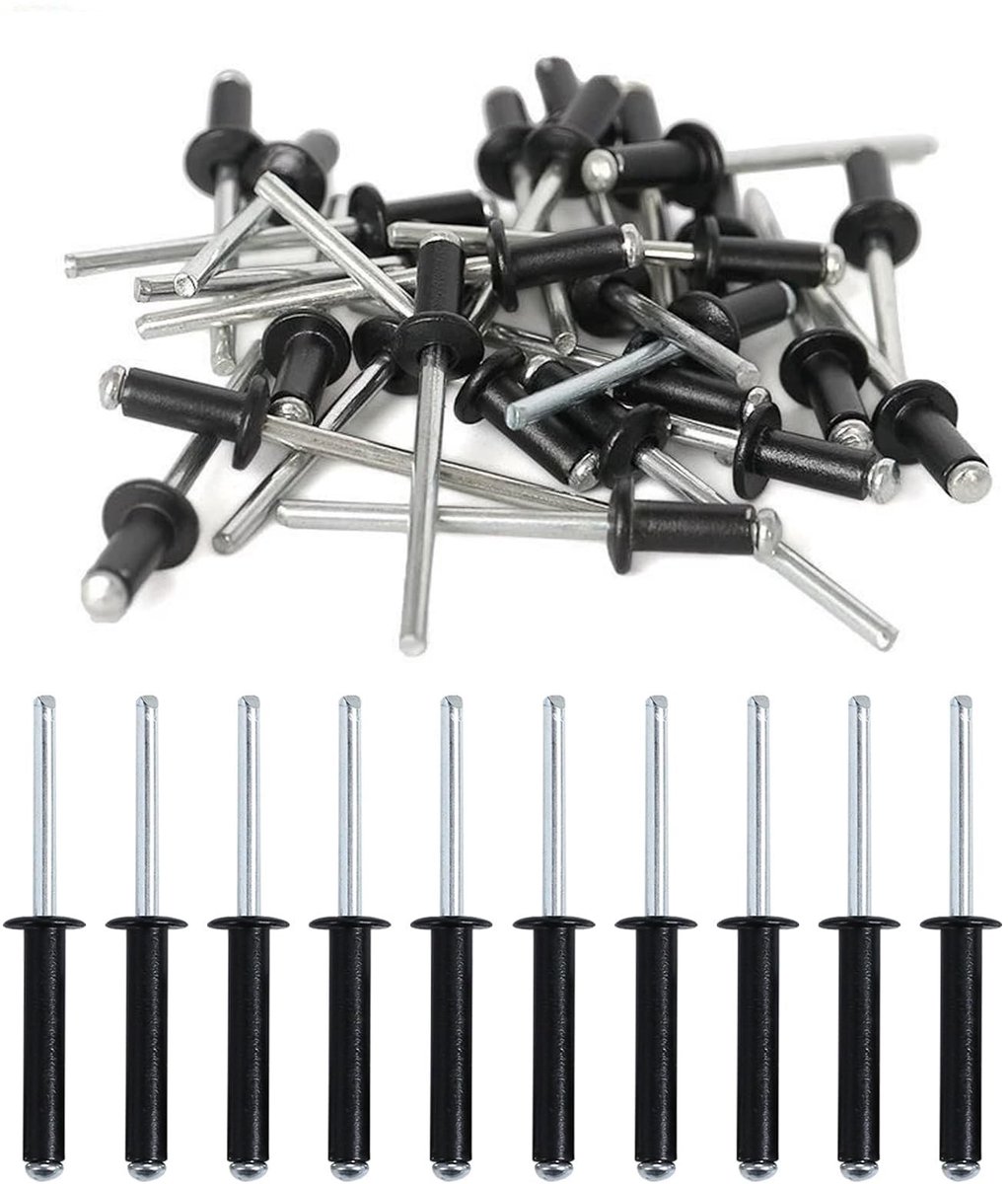 SolidKeus - Set van 50 Aluminium Blindnieten met Grote Flens
