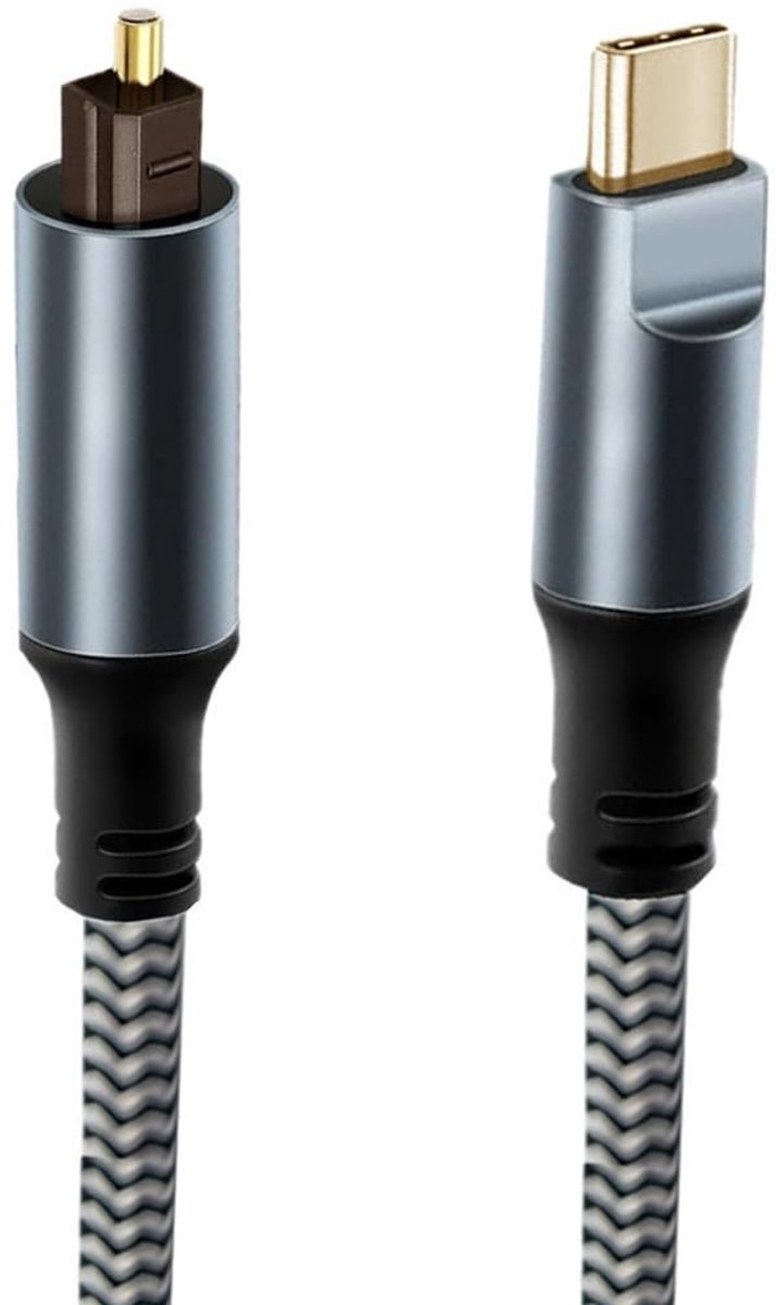 SolidKeus - USB-C naar SPDIF Toslink Optische Audiokabel