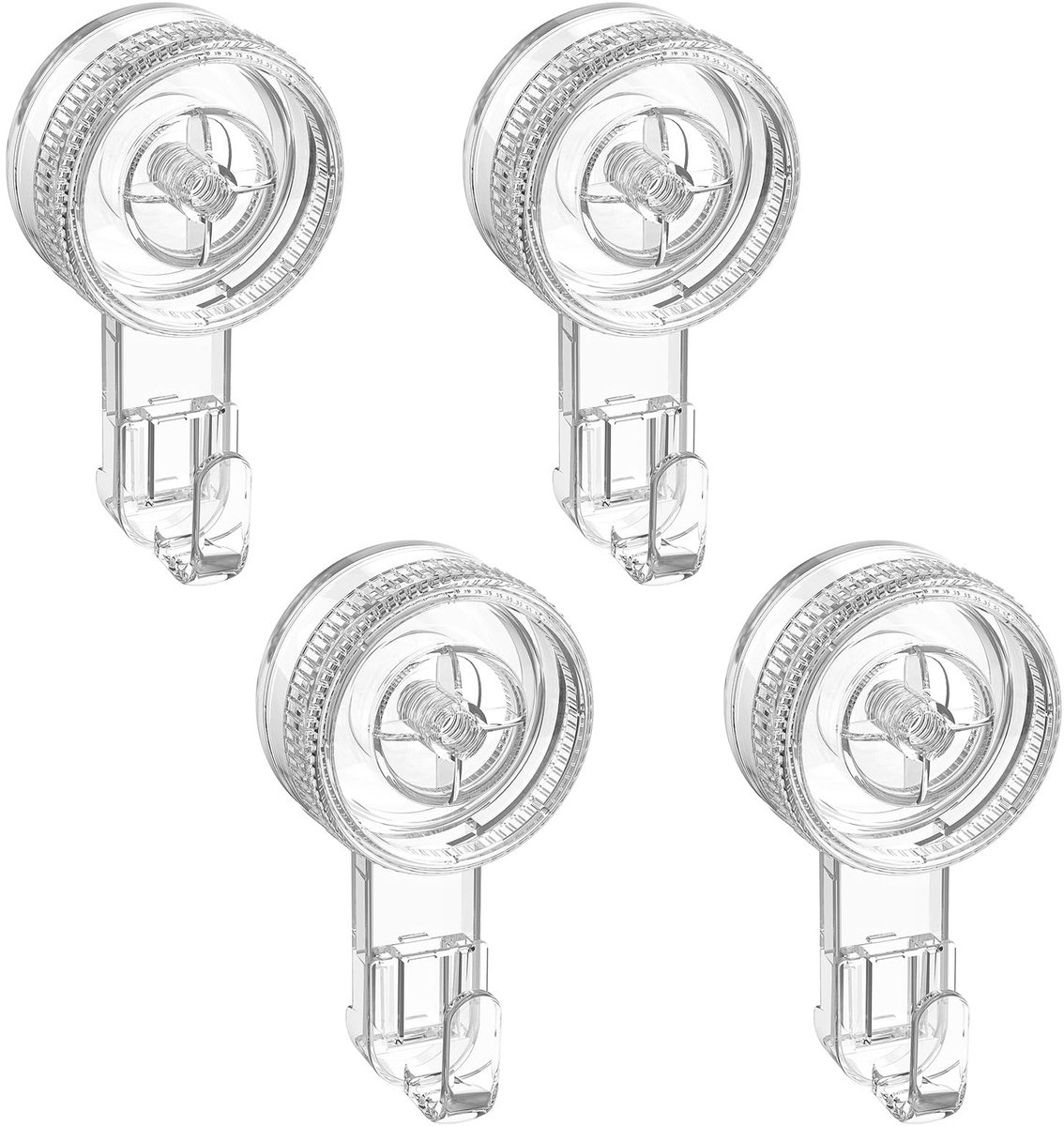 SolidKeus - Suction Cup Hooks Set van 4 voor Thuisgebruik
