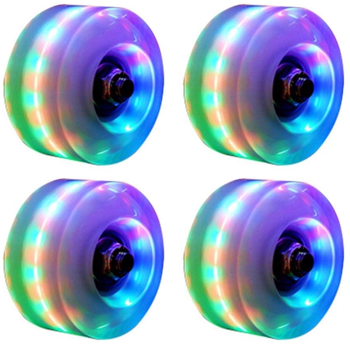SolidKeus LED Verlichtingswielen voor Skeelers 4 Stuks