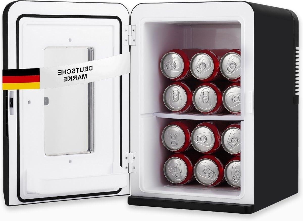 Mini Koelkast - Verwarmingskastje - Dranken Koelen - Stil Thermo-elektrisch - 15 Liter - Zwart