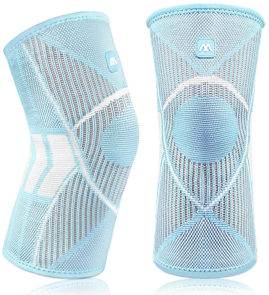 Omgoods - 2 Stuks Sport Kniebeschermers voor Compressie en Ondersteuning
