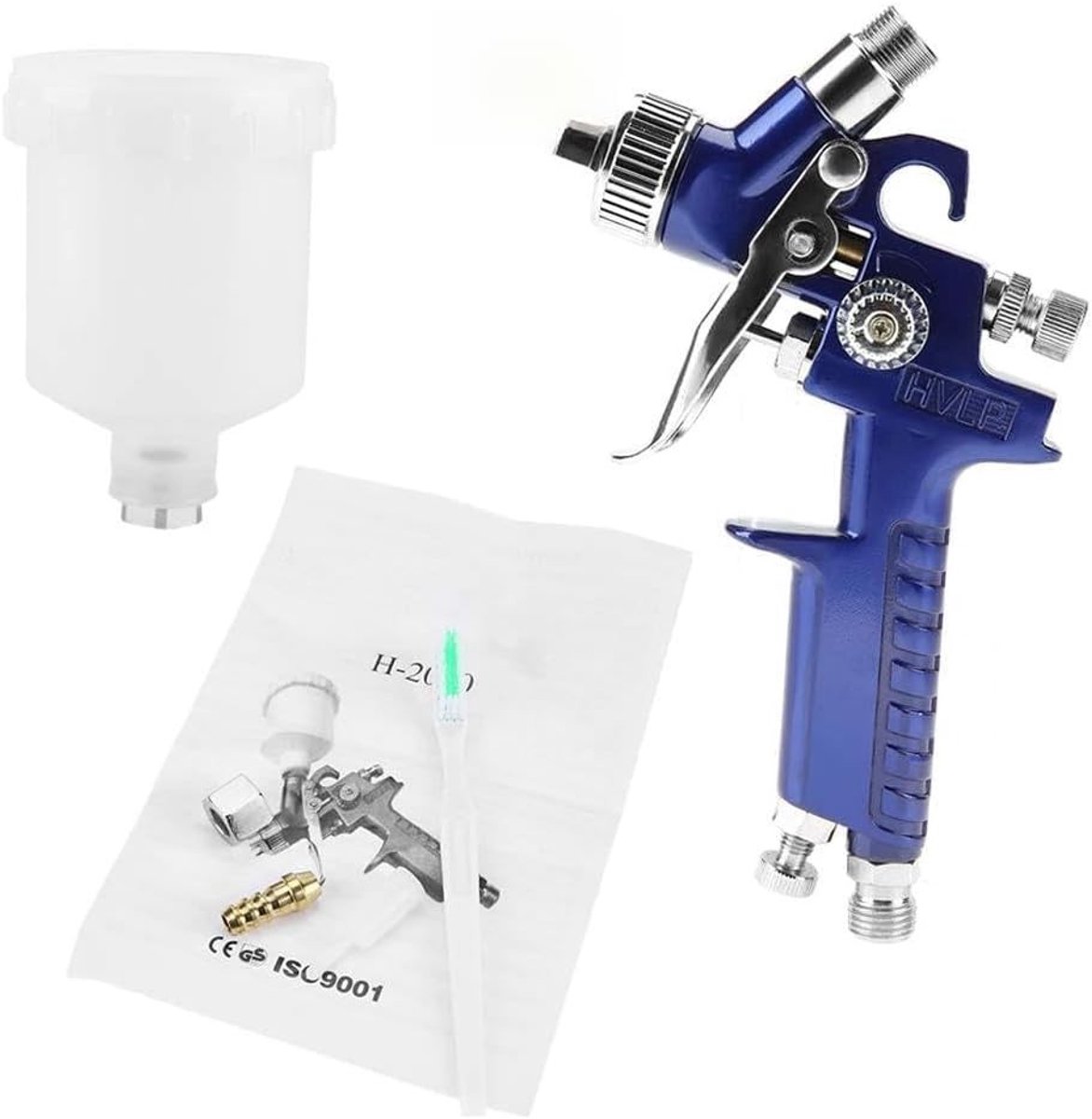 Mini Pneumatische Spuitgun 0.8/1.0mm Nozzle 125ml voor Auto Lakherstel en Precisiewerk