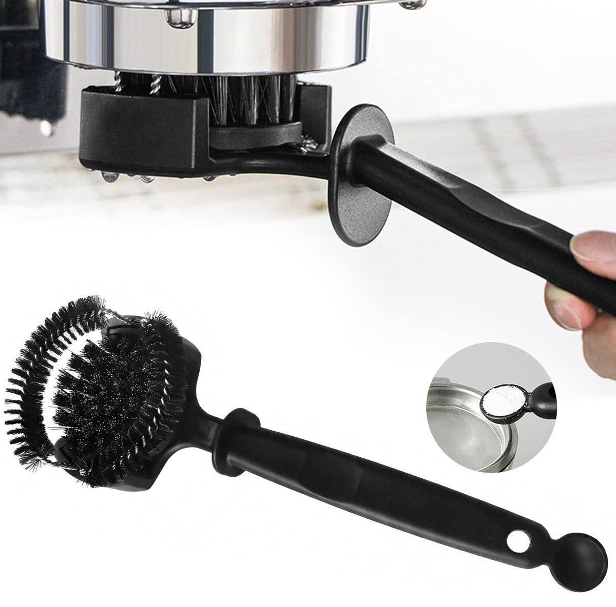 Omgoods Espresso Machine Schoonmaakborstel van 58mm