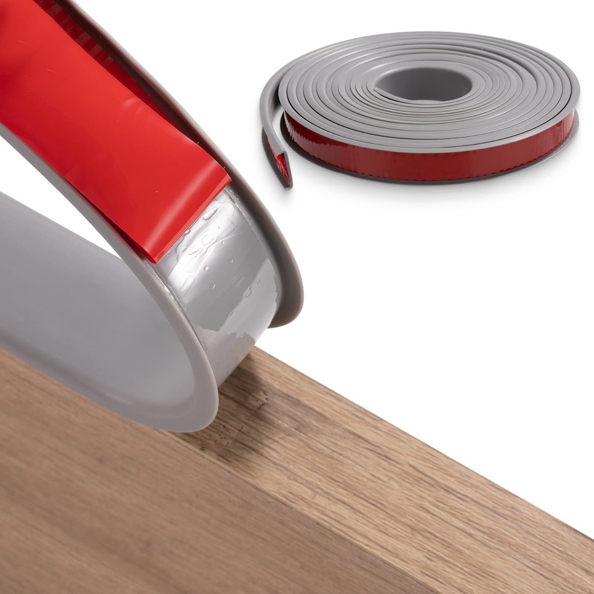 Solidchoice - U-Shape Zelfklevende Meubelrandstrip Grijs 16mm x 3m