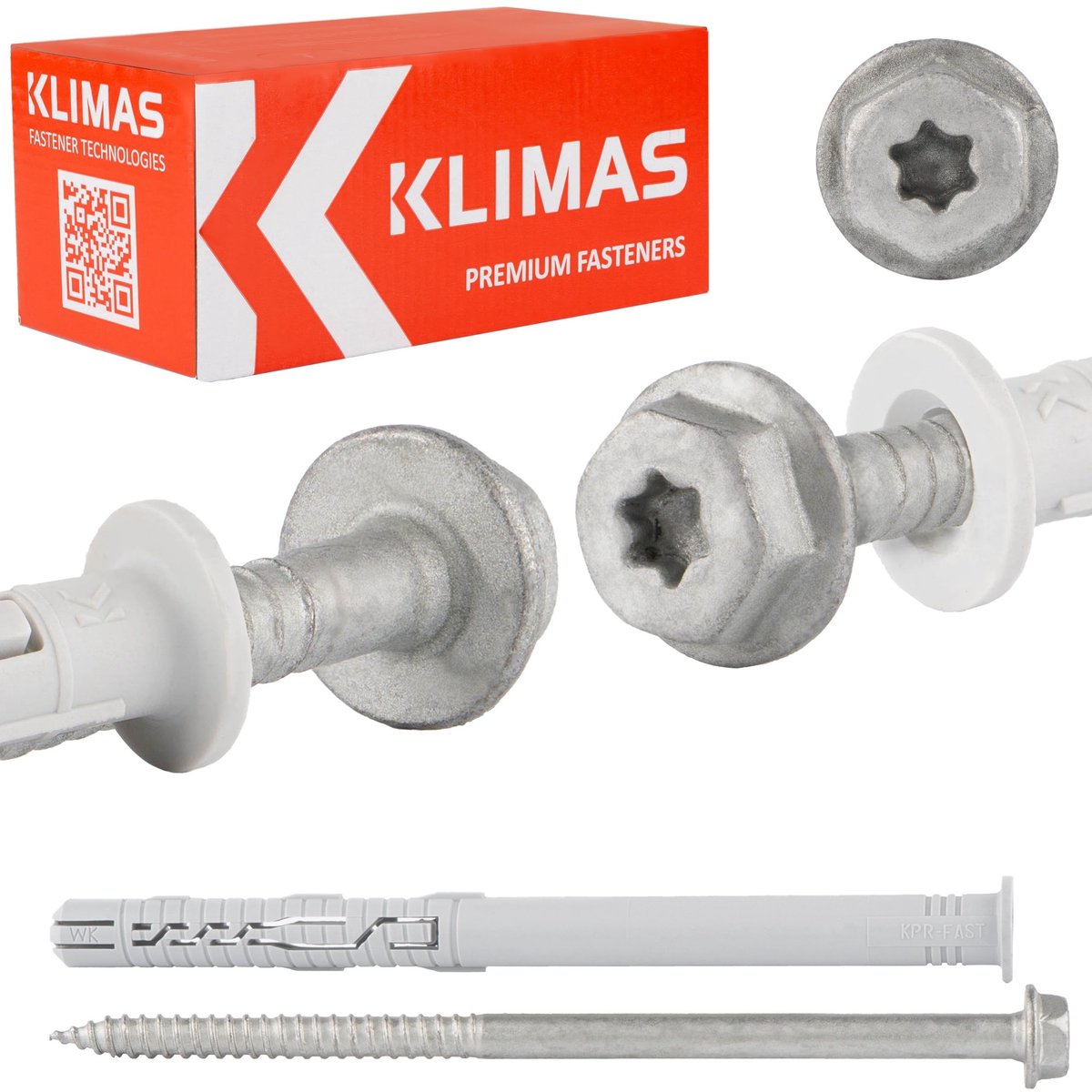 Elzusha - Universele Plugs met Torx Schroef en Kraag 12x360 mm (Pack van 20)