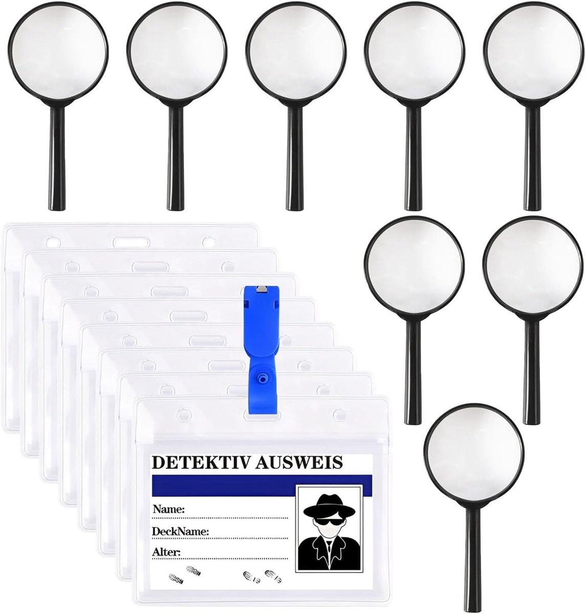 Vergrootglas Kind - Zwart - 12,5 x 6 cm - 5x Vergroting - Voor Kinderen