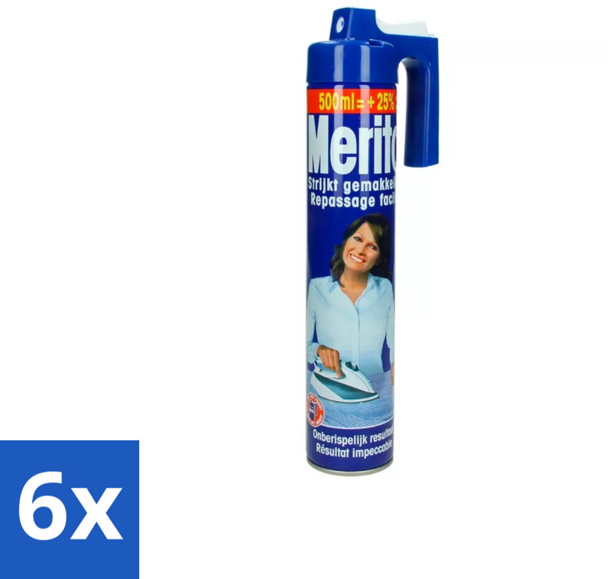 Merito - Strijkspray - 500 ml - Voordeelverpakking - 6 stuks