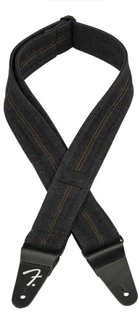 Fender Wrangler Denim Gitaarband Zwart 0990638004