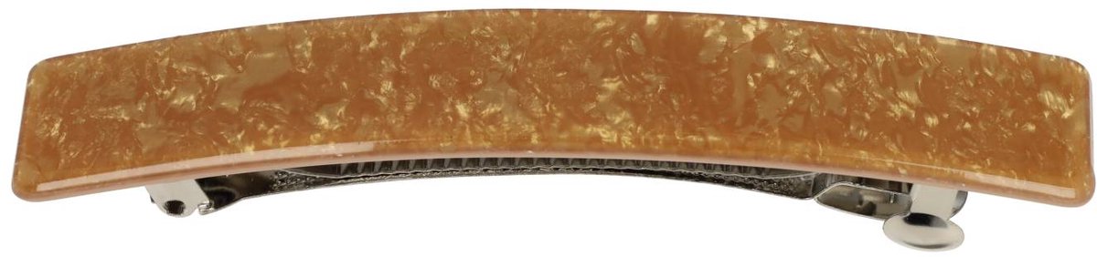 Haarsoires Haarspeld Patentspeld 11cm - Recht – Marmer Patroon – Goud Bruin - Haarspelden voor Dames - Haarklem - Haarclip - Haaraccessoires - Hair Clip - Decoratieve Haaraccessoire