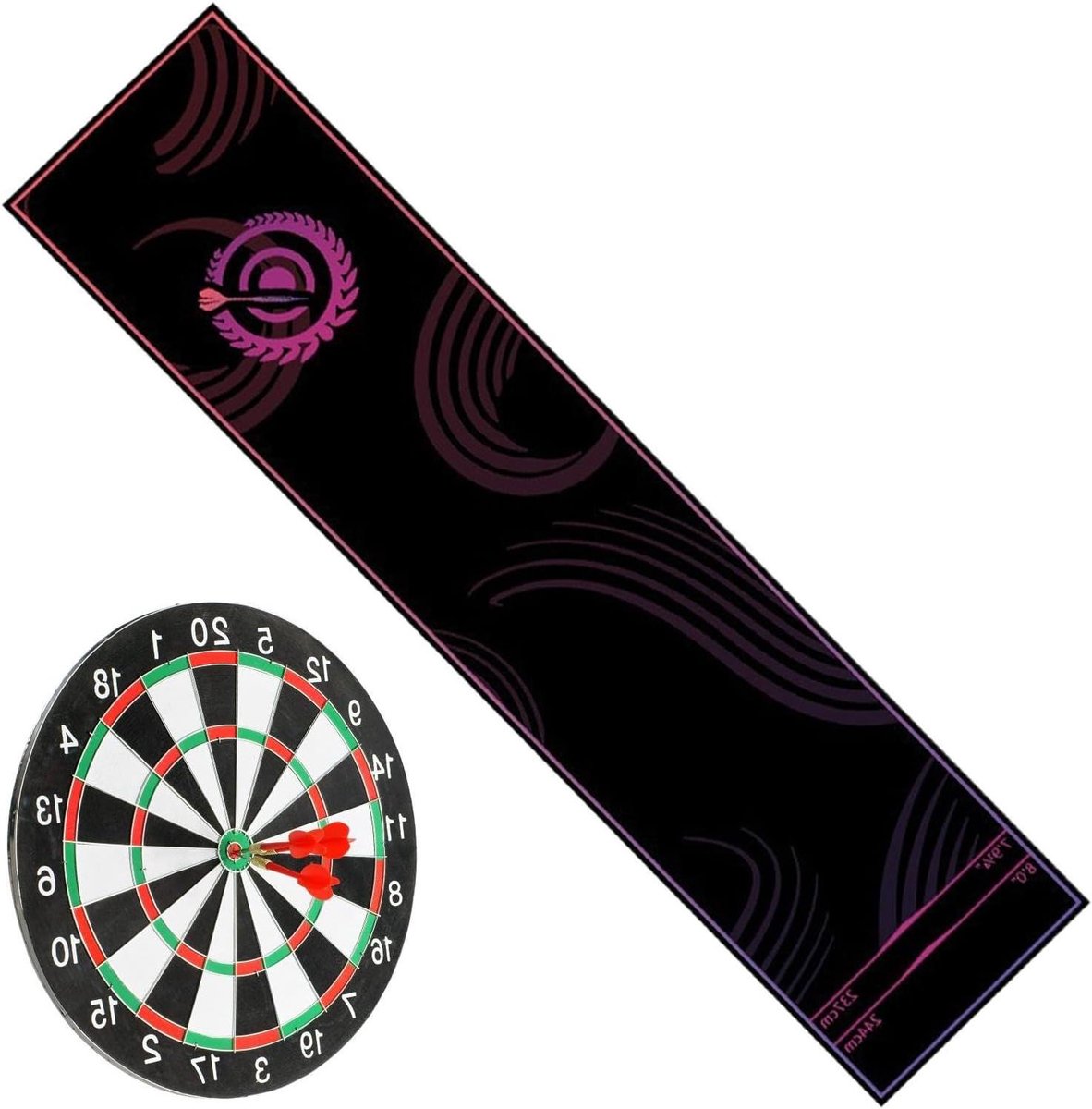 Dartbord Mat - Werplijn Mat - Darts Spel - Antislip Onderlaag - 300 cm Lengte - Roze