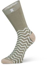 XPOOOS - Essential Dubai Unisex bamboe Sokken - Badstof zool - 1-Pack - Maat 39/42 - Olijfgroen