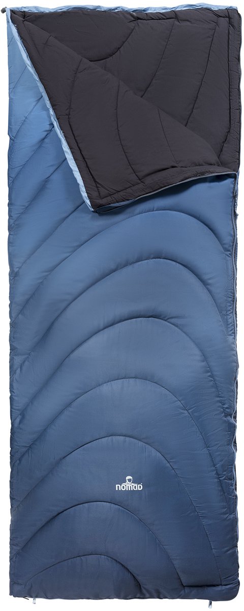 NOMAD® Bronco Slaapzak | 205x80cm Donkerstaal | Lichtgewicht & Kwalitatief | Slaapzak | Incl Hoes | Zachte voering | Koordtunnel