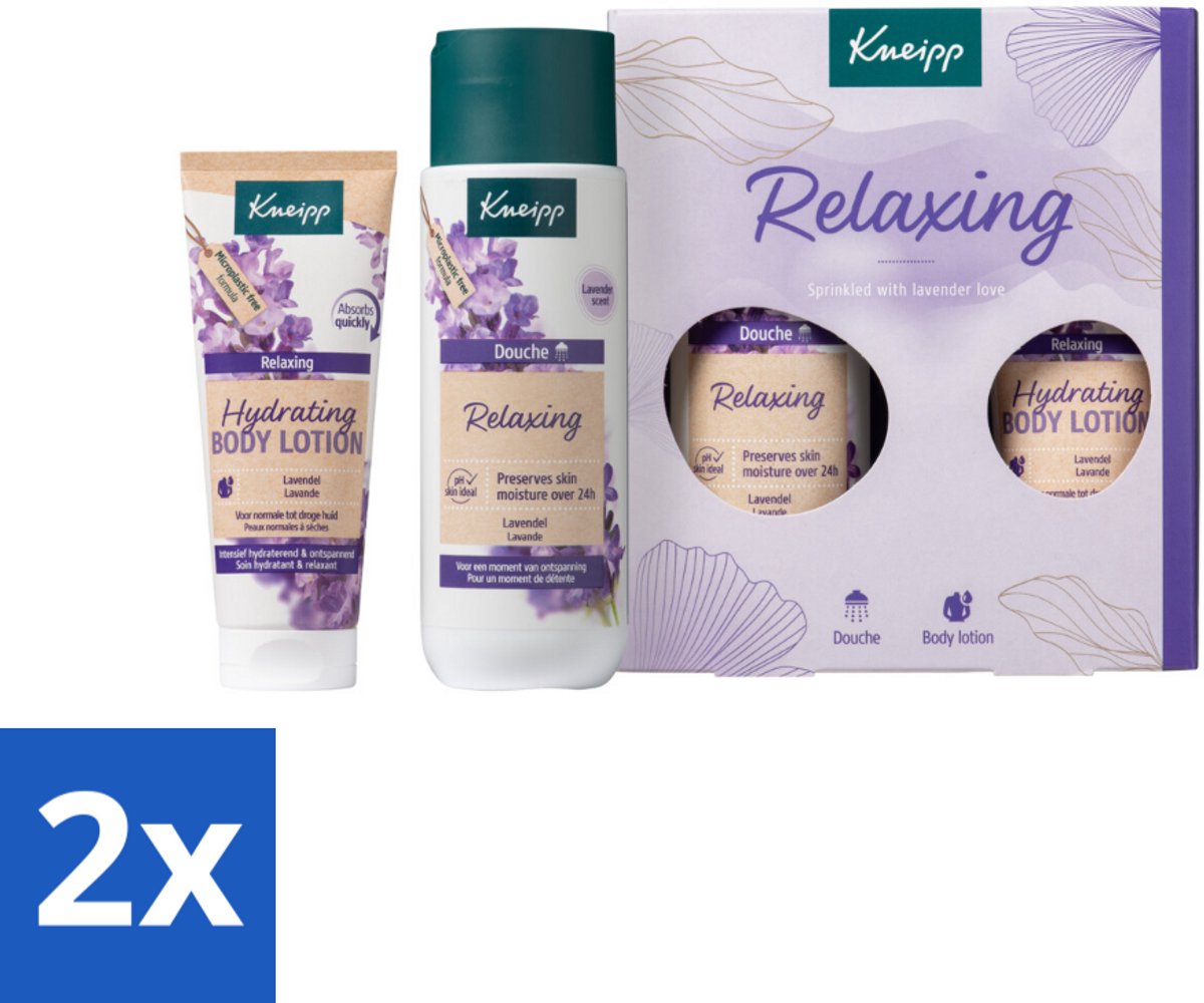 Kneipp – Relaxing Moments – Geschenkset – Lavendel – Douchegel & Bodylotion - Voordeelverpakking - 2 stuks