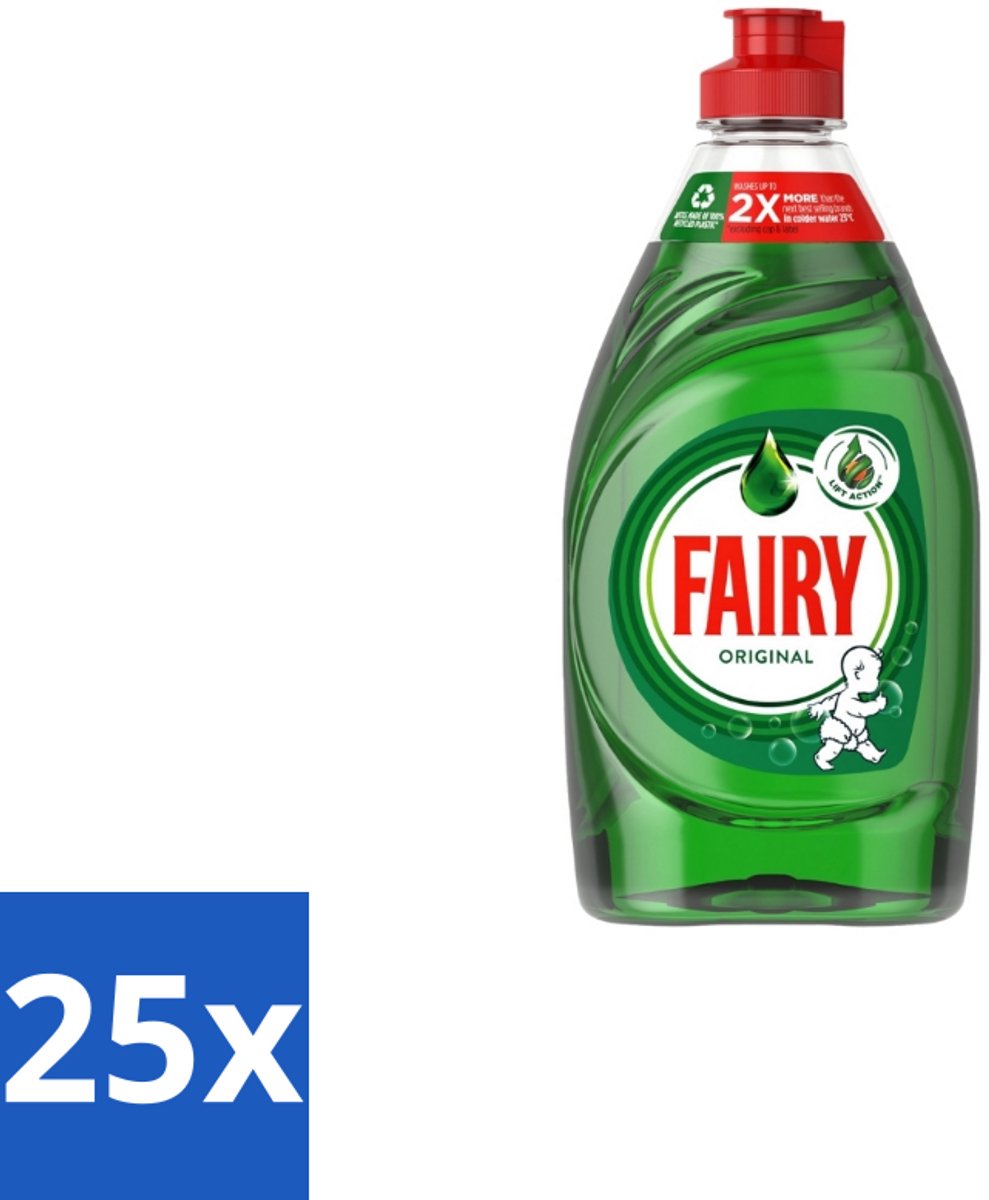 25 x Fairy – Afwasmiddel – Original – 320 ml - Afwasmiddel - Vetverwijdering - Handafwas - Schone Vaat - Schone Keuken