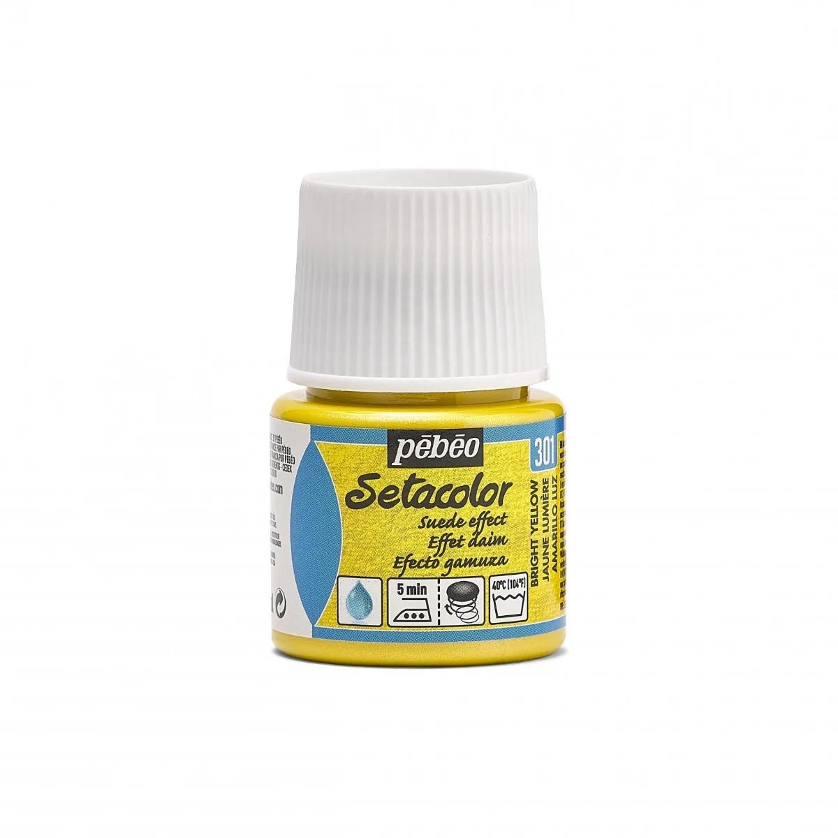Pebeo Setacolor Opaque Suede Effect 45ml, Antique White