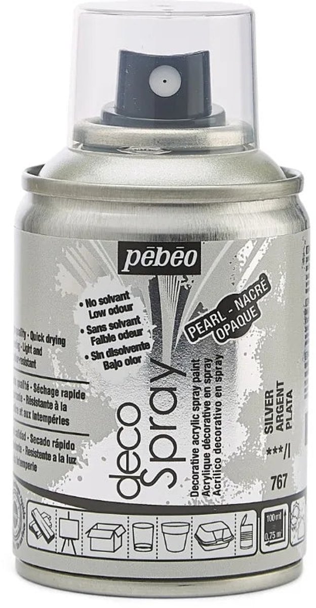 Verf turquoise - acryl mat in spuitbus - 100 ml - Pébéo