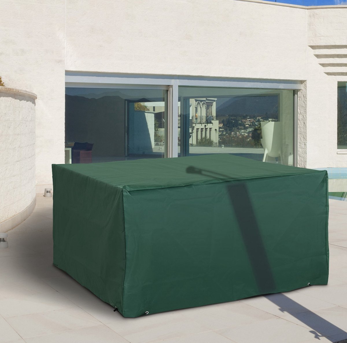 REDOM - Tuinmeubelhoes - 600D Oxford stof - Trekkoord en 8 ogen - Waterbestendig en UV-bestendig - Voor tuinmeubilair - 135 x 135 x 75 cm