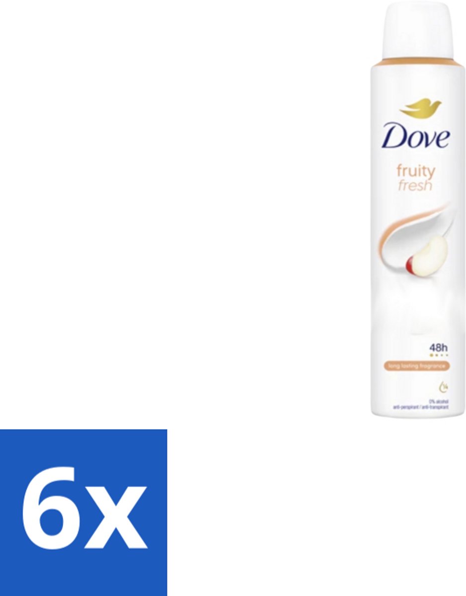 Dove – Deodorant Spray – Fruity Fresh – 200 ml - Voordeelverpakking - 6 stuks