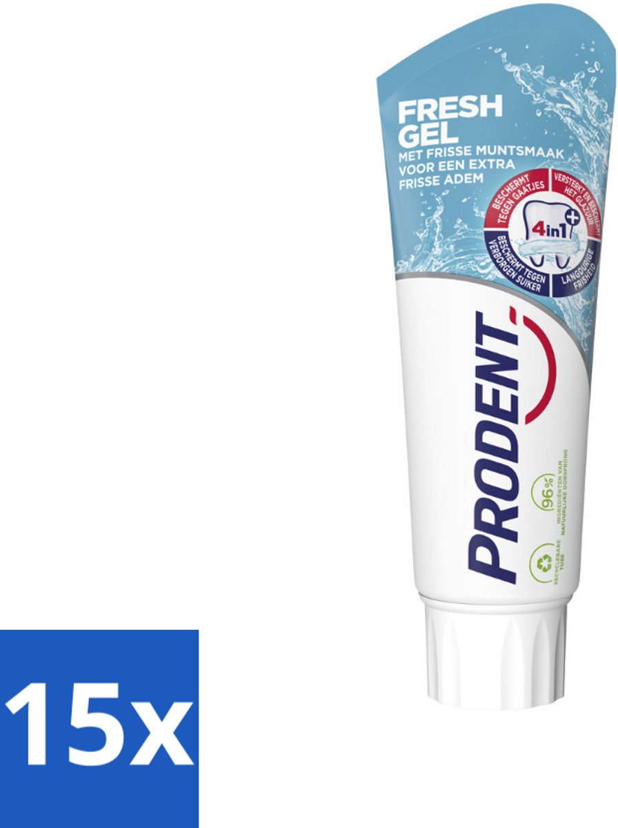 15 x Prodent – Tandpasta – Fresh Gel – 75 ml - Koffie - Koffiezetapparaat - Koffiezetapparaat Met Automatische Functie