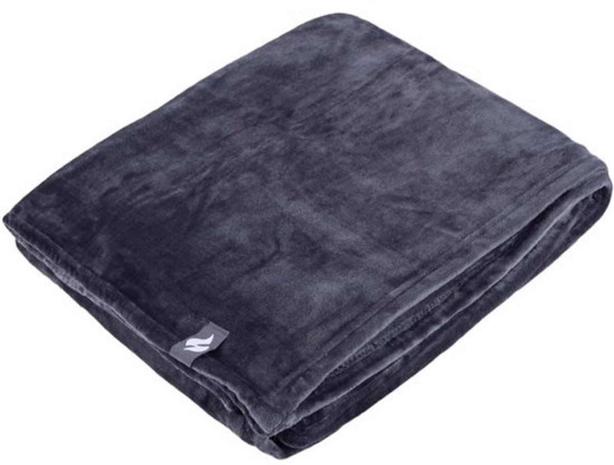 Fleece Deken - Zachte Plaid - Warm Blijven - Extra Zacht Materiaal - 180x200 cm - Grijs