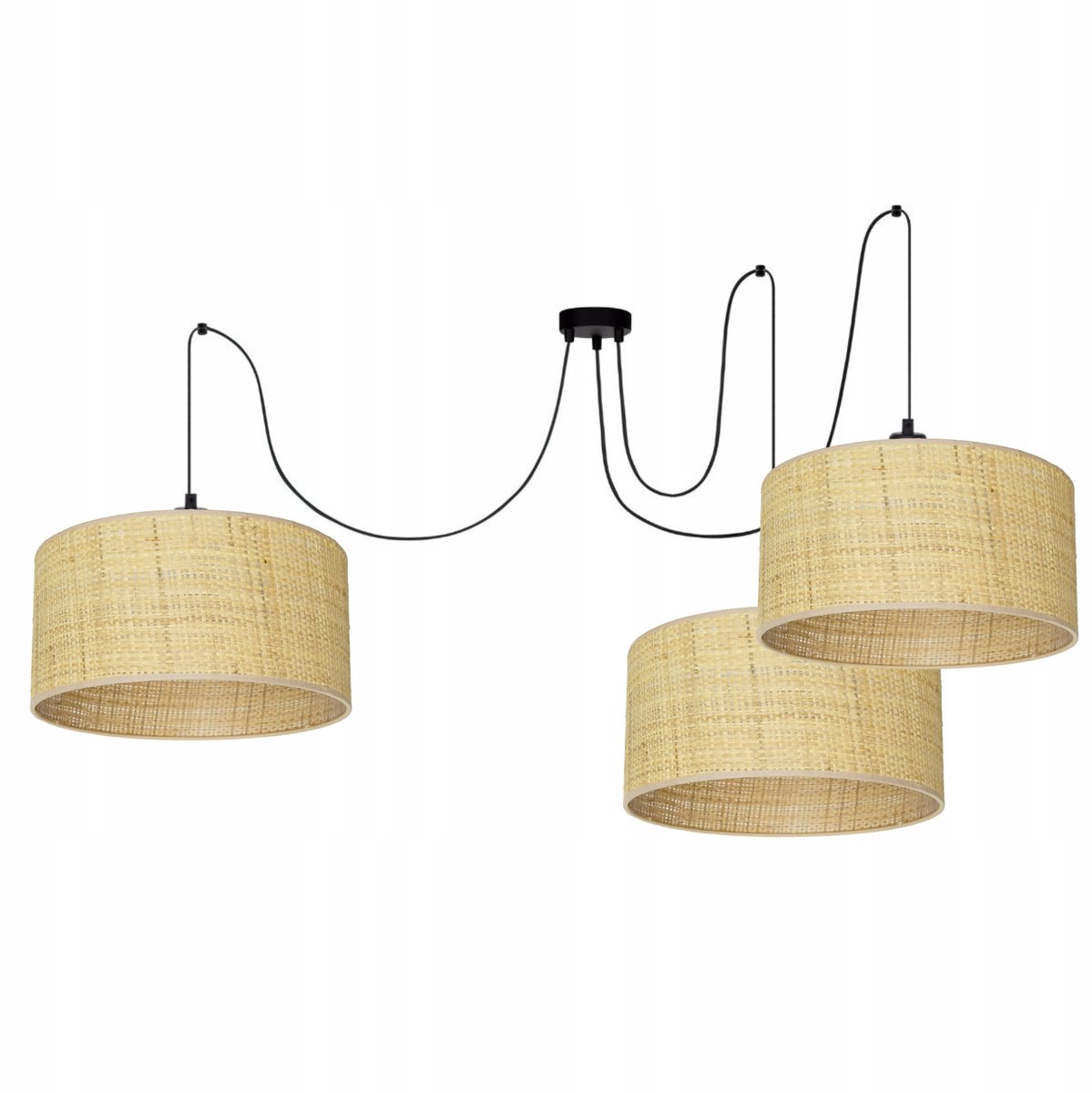 Hanglamp Spider Rotan 30cm - Stijlvolle Boho Plafondlamp met E27 Fitting