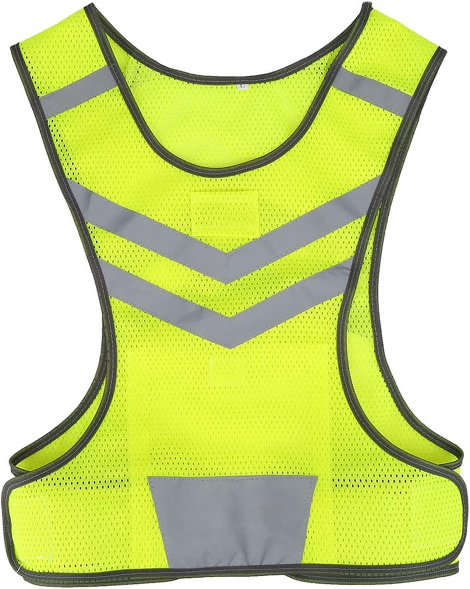 Reflecterend Veiligheidsvest voor Hoge Zichtbaarheid - Verstelbaar voor Fietsen, Hardlopen en Wandelen