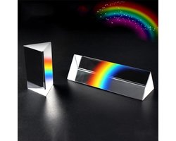 Optische Driehoekige Prism Glas voor Fotografie en Educatieve Doeleinden - K9 Kristal, Regenboog Effect en Spectrale Reflectie (30 * 30 * 30 * 150mm)