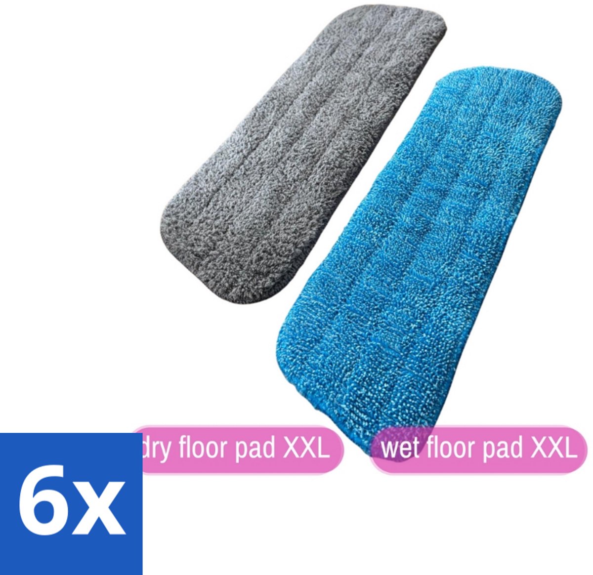 NIMBUS Magic Vloerdoekjes Navulling 2 stuks per verpakking - Voordeelverpakking - 6 stuks