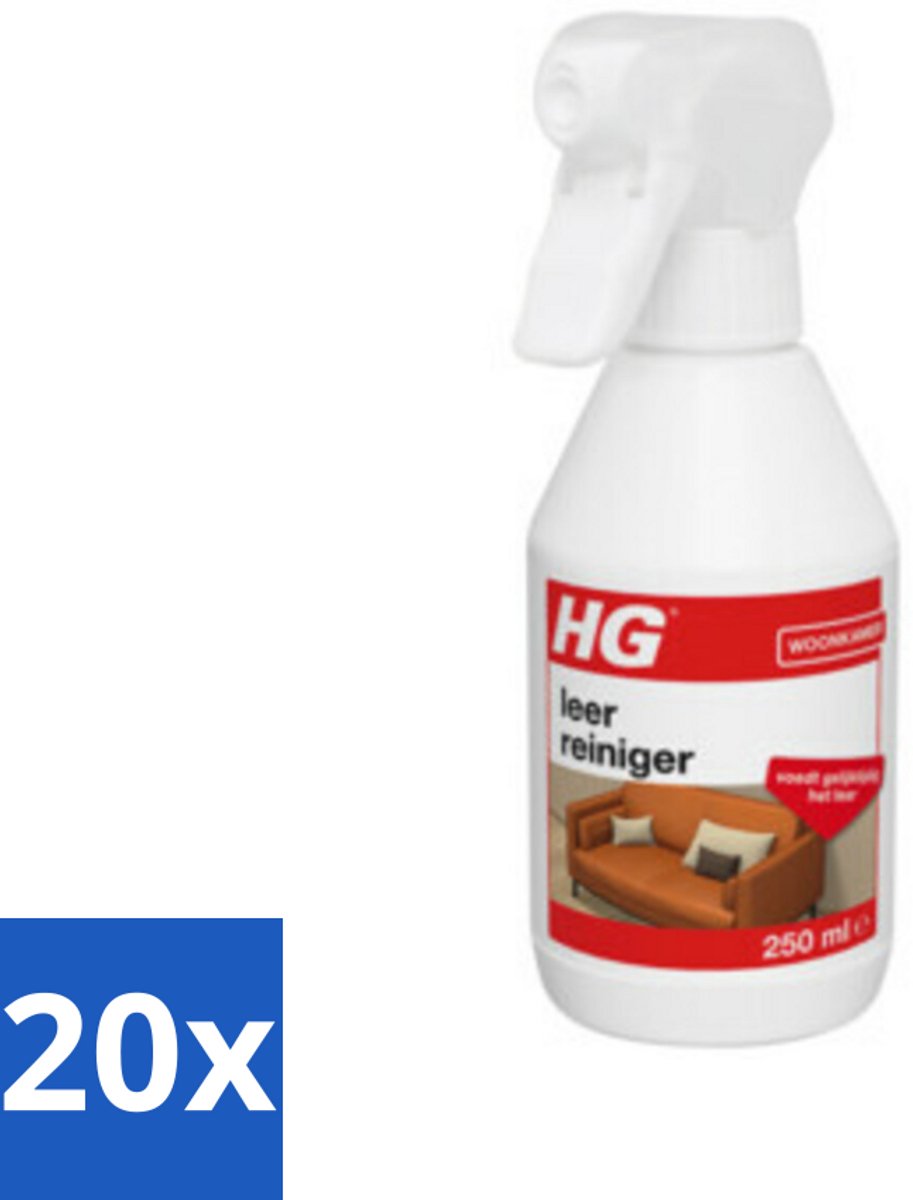 20 x HG Leerreiniger 300 ml - Leer Reinigen - Leer Voeden - Leer Verzorging - Leer Schoonmaken - Leer Behandelen